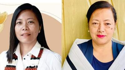 NDPP candidates Hekani Jakhalu (left) and Salhoutuonuo Kruse (right) (Twitter Photo) NDPP candidates Hekani Jakhalu (left) and Salhoutuonuo Kruse (right) (Twitter Photo)