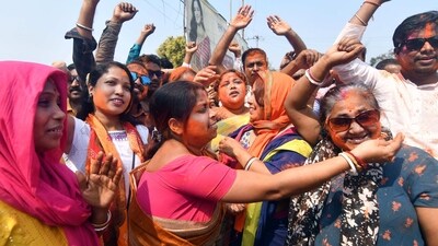 Tipra Motha Party came second by winning 13 seats. Communist Party of India (Marxist) got 11 seats while Congress bagged three seats. The Indigenous People's Front of Tripura (IPFT) managed to open its account by winning one seat. (PTI) Tipra Motha Party came second by winning 13 seats. Communist Party of India (Marxist) got 11 seats while Congress bagged three seats. The Indigenous People's Front of Tripura (IPFT) managed to open its account by winning one seat. (PTI)