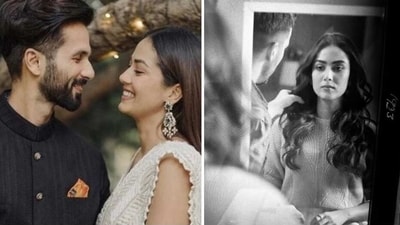 Mira Rajput shared photos clicked by Shahid Kapoor on Instagram. Mira Rajput shared photos clicked by Shahid Kapoor on Instagram.
