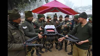 The chief minister, who called on Shah at his office in Delhi, apprised the Union home minister about the use of drones for supply of drugs and weapons from across the border. (AFP file photo) The chief minister, who called on Shah at his office in Delhi, apprised the Union home minister about the use of drones for supply of drugs and weapons from across the border. (AFP file photo)