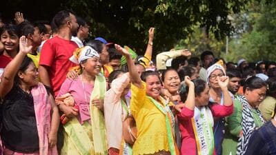 The polling for 59 of the 60 seats in Meghalaya took place on February 27—voting was cancelled in one seat following death of a candidate. (PTI) The polling for 59 of the 60 seats in Meghalaya took place on February 27—voting was cancelled in one seat following death of a candidate. (PTI)