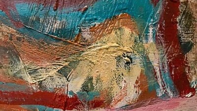 Impasto brushstrokes: Impasto brushstrokes are created by applying paint thickly with a brush or palette knife, resulting in a heavily textured surface. This technique is commonly used in oil painting. (Unsplash)