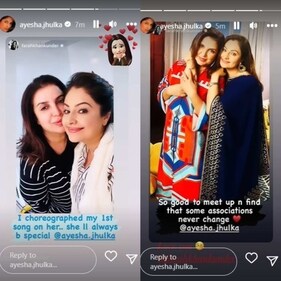 Ayesha re-shared the posts on her Instagram Stories. Ayesha re-shared the posts on her Instagram Stories.