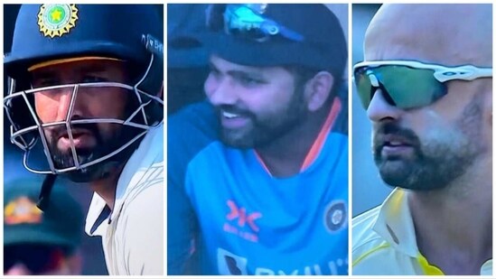 Rohit had apparently urged Cheteshwar Pujara to up the ante on Day 2 of the 3rd Test against Australia at Indore (Screengrab- BCCI/Hotstar)