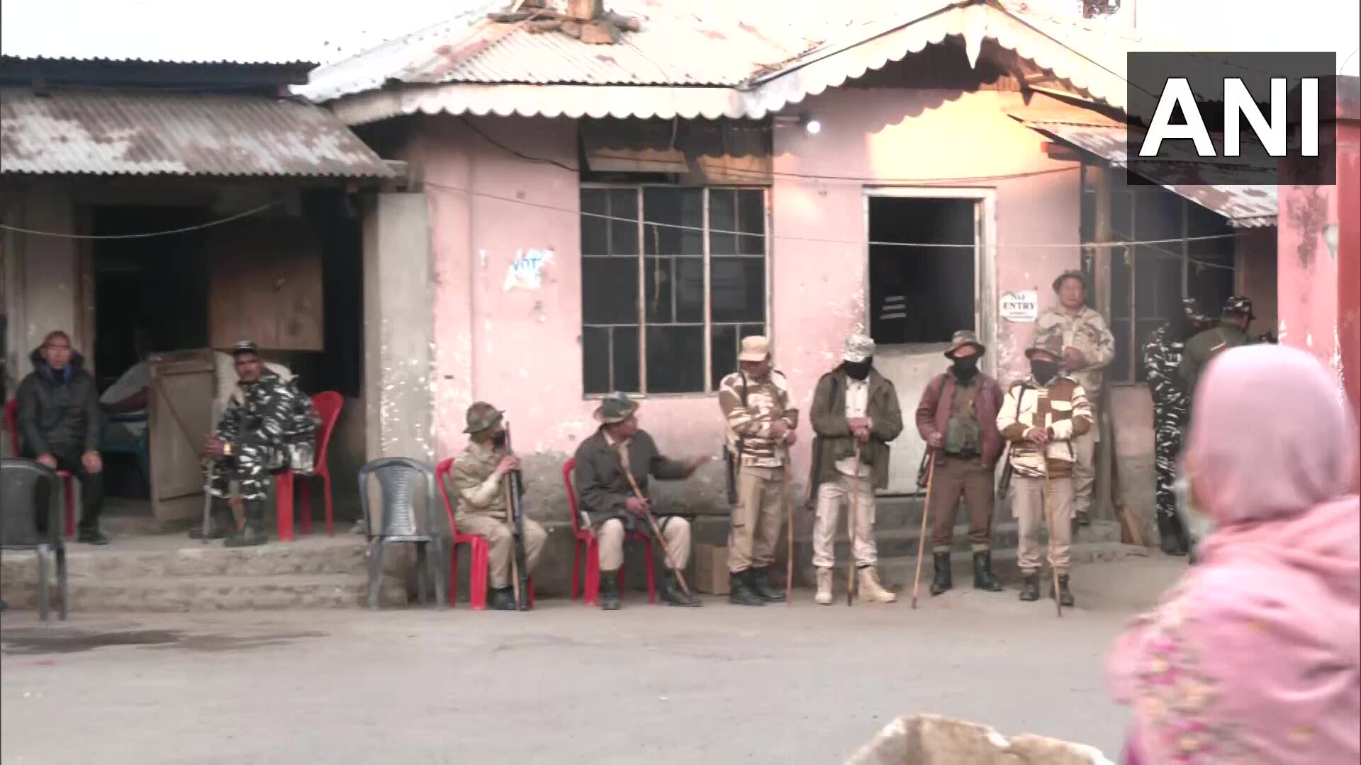 Vote counting to begin at 8 am. Heavy security deployment at the counting centres. (ANI) Vote counting to begin at 8 am. Heavy security deployment at the counting centres. (ANI)