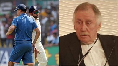 Rahul Dravid (L) and Rohit Sharma; Ian Chappell (ANI/File)