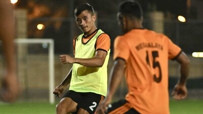 Meghalaya face Karnataka in the Santosh Trophy final. (Twitter) Meghalaya face Karnataka in the Santosh Trophy final. (Twitter)