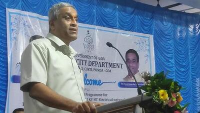 Goa power minister Sudin Dhavalikar (Twitter/@SudinDhavalikar)