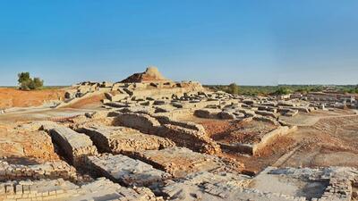 Mohenjo Daro in contemporary Pakistan. Built around 2500 BCE, it was the largest settlement of the Harappan civilisation. “In their attempt to place the Indo-European homeland firmly in India, most Out of India supporters do not go nearly as far as Oak. And, fortunately, amateur linguistics plays a smaller role these days, on both sides of the Aryan argument. Archaeologists tried to resolve the issue by focusing on excavations at sites belonging to the Harappan civilisation that pre-date the early Sanskrit texts.” - Sam Miller (Shutterstock)