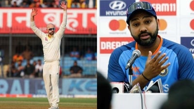 Nathan Lyon; Rohit Sharma