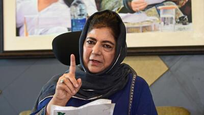 Peoples Democratic Party (PDP) president Mehbooba Mufti on Friday accused the Centre of inflicting ‘collective punishment’ on the people of Jammu and Kashmir. (HT file)