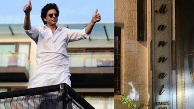 Shah Rukh Khan's Mumbai home: Two men broke into Mannat by scaling the outer wall. Shah Rukh Khan's Mumbai home: Two men broke into Mannat by scaling the outer wall.