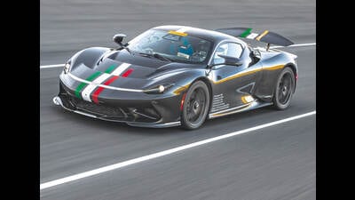 The Pininfarina Battista rockets from 0 to 100kph in a scarcely believable 1.86 seconds. The Pininfarina Battista rockets from 0 to 100kph in a scarcely believable 1.86 seconds.