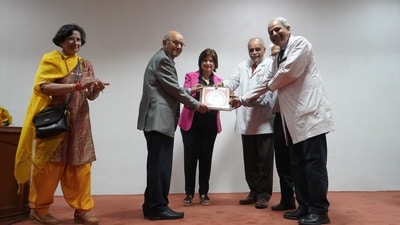 The event was an academic feast with active deliberations between faculty and students. (HT Photo)