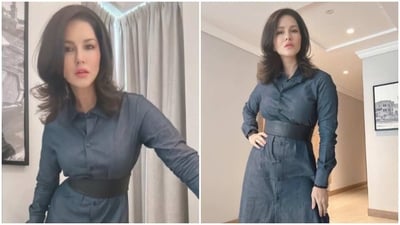 Sunny Leone is an absolute fashionista. The actor keeps slaying fashion goals like a pro with snippets from her fashion diaries on her Instagram profile on a regular basis. From acing dapper looks in hoodies to sharing snippets from her festive wardrobe, Sunny keeps sharing fashion inspo for her fans to refer to. A day back, Sunny gave us fresh fashion goals in a short dress. (Instagram/@sunnyleone) Sunny Leone is an absolute fashionista. The actor keeps slaying fashion goals like a pro with snippets from her fashion diaries on her Instagram profile on a regular basis. From acing dapper looks in hoodies to sharing snippets from her festive wardrobe, Sunny keeps sharing fashion inspo for her fans to refer to. A day back, Sunny gave us fresh fashion goals in a short dress. (Instagram/@sunnyleone)