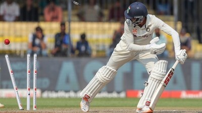 India scored 109 and 163 in their two innings India scored 109 and 163 in their two innings