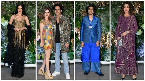 Natasa Stankovic, Sussanne Khan and Ali Goni, Shantanu Maheshwari and Sonali Bendre at the party. (Varinder Chawla) Natasa Stankovic, Sussanne Khan and Ali Goni, Shantanu Maheshwari and Sonali Bendre at the party. (Varinder Chawla)