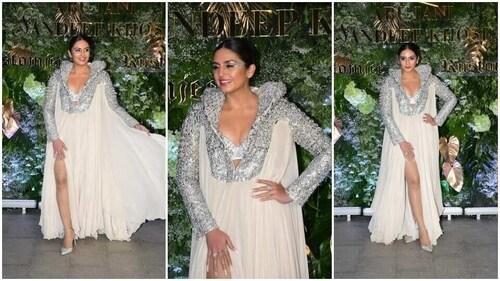 Huma Qureshi attended Abu Jani Sandeep Khosla's party. (HT Photo/Varinder Chawla) Huma Qureshi attended Abu Jani Sandeep Khosla's party. (HT Photo/Varinder Chawla)