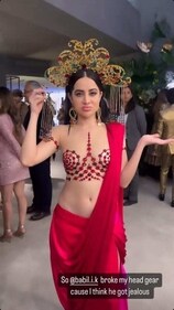 Uorfi Javed on her Instagram Story. Uorfi Javed on her Instagram Story.