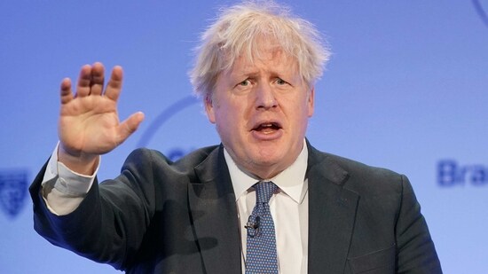 Former British Prime Minister Boris Johnson. (AP)