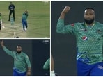 Kieron Pollard gives a fiery send off to Abdullah Shafique during PSL encounter Kieron Pollard gives a fiery send off to Abdullah Shafique during PSL encounter