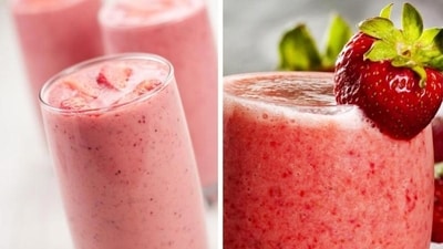 Strawberry &amp; Yogurt Smoothie: This smoothie is a great way to get your daily dose of calcium. Start with some fresh or frozen strawberries, add some plain yogurt, and finish with your favorite milk. Blend everything together for a delicious and healthy breakfast. (pinterest)