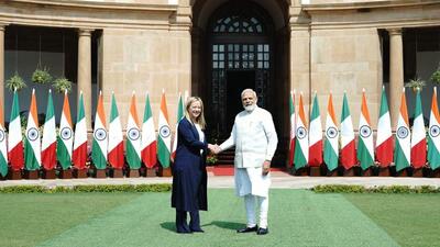 An initial assessment of Italian PM Giorgia Meloni’s visit seems to indicate a radical and positive change for the region in Italy’s Indo-Pacific policy. As New Delhi often hoped, a further like-minded partner is appearing in the region. (PIB Photo) An initial assessment of Italian PM Giorgia Meloni’s visit seems to indicate a radical and positive change for the region in Italy’s Indo-Pacific policy. As New Delhi often hoped, a further like-minded partner is appearing in the region. (PIB Photo)