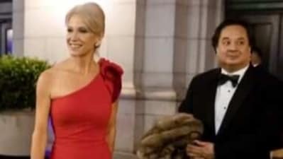 Kellyanne Conway with George Conway. Kellyanne Conway with George Conway.