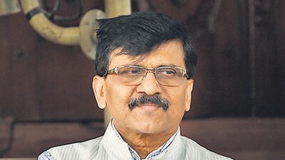 New Delhi, India - Nov. 21, 2019: Shiv Sena leader Sanjay Raut seen during the winter session at Parliament in New Delhi, India, on Thursday, November 21, 2019. (Photo by Vipin Kumar/ Hindustan Times) (Vipin Kumar/HT PHOTO)