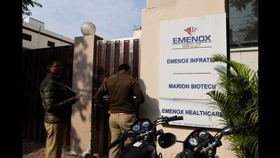 Noida police on Friday arrested three officials of the Noida-based pharmaceutical firm Marion Biotech on the basis of an FIR lodged by the Central Drugs Standard Control Organization (CDSCO) in connection with an ongoing investigation that found Marion’s product samples adulterated and not of standard quality (REUTERS) Noida police on Friday arrested three officials of the Noida-based pharmaceutical firm Marion Biotech on the basis of an FIR lodged by the Central Drugs Standard Control Organization (CDSCO) in connection with an ongoing investigation that found Marion’s product samples adulterated and not of standard quality (REUTERS)