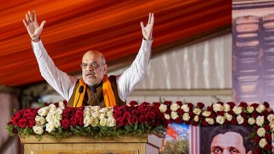 Amit Shah asked the people to decide whether they want a BJP government which ranks number one in Foreign direct investment (FDI) or the Congress and JD-S which are "number one in corruption." (PTI Photo/Shailendra Bhojak) Amit Shah asked the people to decide whether they want a BJP government which ranks number one in Foreign direct investment (FDI) or the Congress and JD-S which are "number one in corruption." (PTI Photo/Shailendra Bhojak)