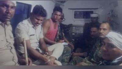 Police had to burst teargas shells and resort to lathi charge to disperse the mob (ANI Photo) Police had to burst teargas shells and resort to lathi charge to disperse the mob (ANI Photo)