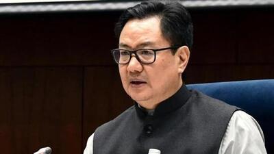 Union law minister Kiren Rijiju addressed ‘Nyaya-Yajna,’ the first conference of the central government counsels of eastern states, in Bhubaneswar, on Saturday. (ANI File Photo) Union law minister Kiren Rijiju addressed ‘Nyaya-Yajna,’ the first conference of the central government counsels of eastern states, in Bhubaneswar, on Saturday. (ANI File Photo)