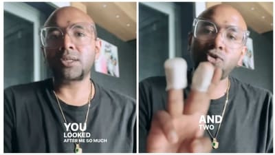 Benny Dayal has shared a video after being hit by a drone. Benny Dayal has shared a video after being hit by a drone.
