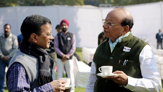 Delhi CM Arvind Kejriwal and lieutenant governor VK Saxena