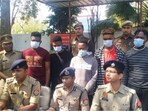Among those held are five Nigerian nationals and a Bhutanese woman. Among those held are five Nigerian nationals and a Bhutanese woman.