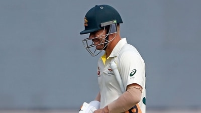 New Delhi, Feb 17 (ANI): Australia's David Warner walks back to the pavilion after being dismissed during Day 1 of the second test match against Australia in the Australia tour of India, 2023 at Arun Jaitley Stadium, in New Delhi on Friday. (ANI Photo) (ANI) New Delhi, Feb 17 (ANI): Australia's David Warner walks back to the pavilion after being dismissed during Day 1 of the second test match against Australia in the Australia tour of India, 2023 at Arun Jaitley Stadium, in New Delhi on Friday. (ANI Photo) (ANI)