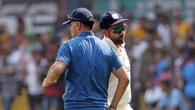 Indore, Mar 03 (ANI): India's head coach Rahul Dravid and Captain Rohit Sharma after the 3rd Test match against Australia, at Holkar Cricket Stadium, in Indore on Friday. Australia beat India by nine wickets on day three of third Test. (ANI Photo) (ANI) Indore, Mar 03 (ANI): India's head coach Rahul Dravid and Captain Rohit Sharma after the 3rd Test match against Australia, at Holkar Cricket Stadium, in Indore on Friday. Australia beat India by nine wickets on day three of third Test. (ANI Photo) (ANI)