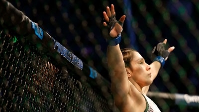 Alexa Grasso of Mexico fights Valentina Shevchenko of Kyrgyzstan in the UFC flyweight championship fight during the UFC 285 event at T-Mobile Arena. (Getty Images via AFP) Alexa Grasso of Mexico fights Valentina Shevchenko of Kyrgyzstan in the UFC flyweight championship fight during the UFC 285 event at T-Mobile Arena. (Getty Images via AFP)