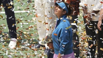 On the occasion, the six-time Grand Slam winner -- three in women's doubles and as many in mixed doubles --, who turned emotional while giving her farewell speech, said the greatest honour for her has been to play for the country for 20 years. (AP) On the occasion, the six-time Grand Slam winner -- three in women's doubles and as many in mixed doubles --, who turned emotional while giving her farewell speech, said the greatest honour for her has been to play for the country for 20 years. (AP)