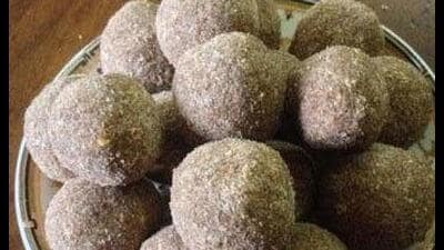 Millit ladoos or sri anna prasadam now at KV temple (Pic is for representation only)