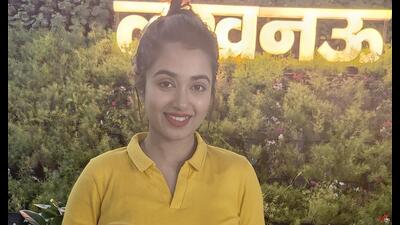 Neeharika Roy on her visit to Lucknow. (HT Photo) Neeharika Roy on her visit to Lucknow. (HT Photo)
