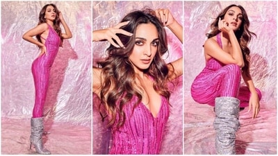 Kiara Advani performed at the opening ceremony of the Women's Premier League on Saturday. After the event, the actress took to social media and shared a series of photos in which she was seen looking gorgeous in a sparkling pink shimmery outfit with a backless design. (Instagram/@kiaraaliaadvani ) Kiara Advani performed at the opening ceremony of the Women's Premier League on Saturday. After the event, the actress took to social media and shared a series of photos in which she was seen looking gorgeous in a sparkling pink shimmery outfit with a backless design. (Instagram/@kiaraaliaadvani )