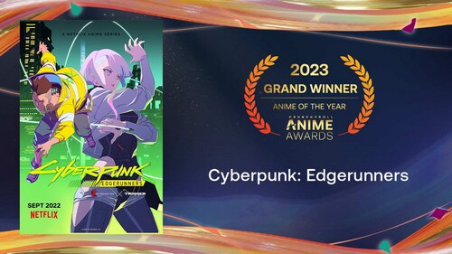 Cyberpunk: Edgerunners won the Anime of the Year award Cyberpunk: Edgerunners won the Anime of the Year award