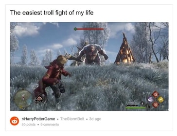 Beating trolls in Hogwarts Legacy Beating trolls in Hogwarts Legacy