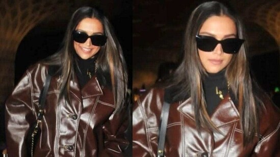 Deepika Padukone at Mumbai airport. (Pics: Yogen Shah)