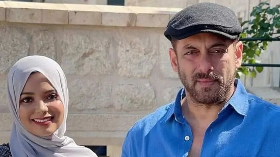 Salman Khan with a fan in an undated photo.