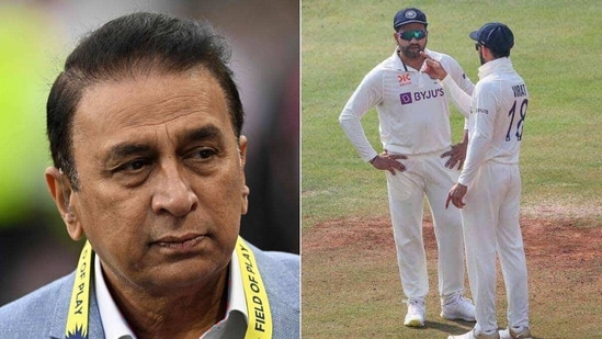 Sunil Gavaskar; India skipper Rohit Sharma and Virat Kohli