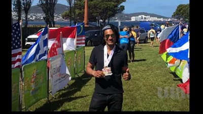 Sukant Suki completes marathon in Australia. (YouTube/@ Sukant Suki) Sukant Suki completes marathon in Australia. (YouTube/@ Sukant Suki)