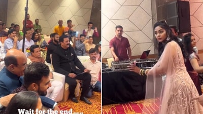 The woman's special dance performance for her fiancé at her engagement party will leave you with a smile. (Instagram/@foodieekudi) The woman's special dance performance for her fiancé at her engagement party will leave you with a smile. (Instagram/@foodieekudi)